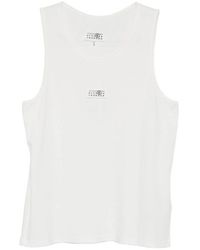MM6 by Maison Margiela - Logo-Patch Tank Top - Lyst
