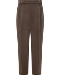 Brunello Cucinelli - Pleated-Front Trousers - Lyst
