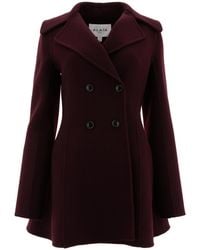 Alaïa - Alaïa Double Breasted Long Sleeved Coat - Lyst