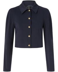 Pinko - Button-Fastening Cropped Jacket - Lyst