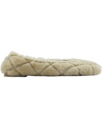 Burberry - Square Toe Slip-On Ballerinas - Lyst