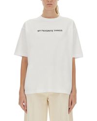 Aspesi - Graphic Crew Neck T-Shirt - Lyst
