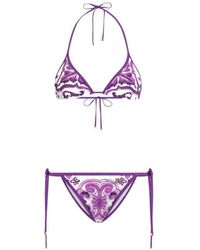 Dolce & Gabbana - Majolica Print Bikini - Lyst