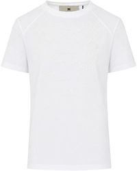 Elisabetta Franchi - Crewneck Short-Sleeved T-Shirt - Lyst