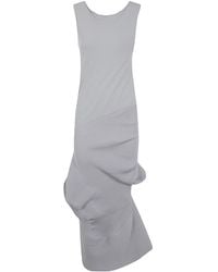 Issey Miyake - Asymmetric Sleeveless Dress - Lyst
