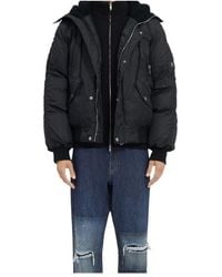MM6 by Maison Margiela - Hooded Bomber Jacket - Lyst