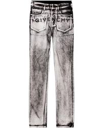 Givenchy - Straight Fit Painted Denim Jeans - Lyst