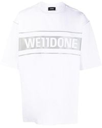we11done - Logo Printed T-Shirt - Lyst