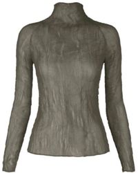 Issey Miyake - Turtleneck T-Shirt - Lyst