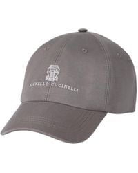 Brunello Cucinelli - Logo Embroidered Baseball Hat - Lyst