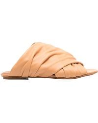 forte_forte - Leather Slides - Lyst
