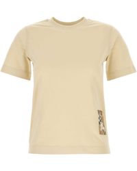 Burberry - Vintage Check Patch Crewneck T-Shirt - Lyst