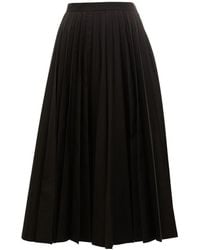 Junya Watanabe - Pleated Design Midi Skirt - Lyst