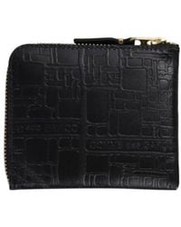 Comme des Garçons - Embossed Zipper Wallet - Lyst