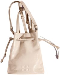Miu Miu - Shiny Leather Pouch - Lyst