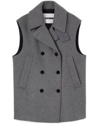 Jil Sander - Double-Breasted Vest - Lyst
