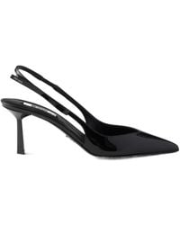 Prada - Pointed-Toe Slingback Pumps - Lyst