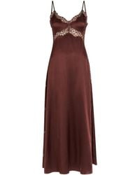 Reformation - Ericka Lace-Trim Silk Midi Slip Dress - Lyst