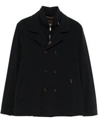 Moorer - Volmer Double-Breasted Peacoat - Lyst