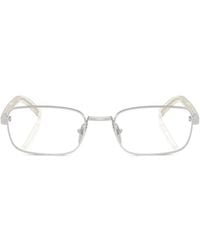 Prada - Eyewear Rectangular Frame Glasses - Lyst