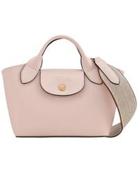 Longchamp - Top-Handle Leather Mini Bag - Lyst