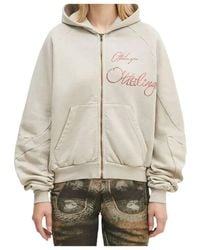 OTTOLINGER - Embroidered Zip-Up Hoodie - Lyst