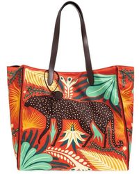 Etro - X Tabby Booth Unfold Me Cheetah-Print Tote Bag - Lyst