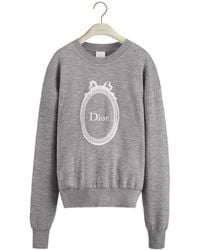 Dior - Médaillon Embroidered Sweater - Lyst