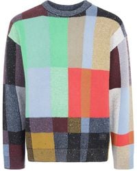 Paul Smith - Patchwork-Pattern Crew-Neck Sweater - Lyst