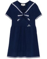 ShuShu/Tong - Bow-Detail Sailor-Collar Mini Dress - Lyst
