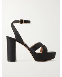 Gianvito Rossi - Sabrina Haiti 70 Raffia Platform Sandals - Lyst
