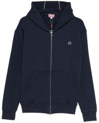 KENZO - Boke Flower Embroidered Zip Hoodie - Lyst