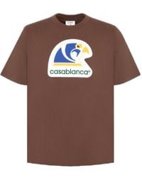 CASABLANCA - Appliqué T-Shirt - Lyst