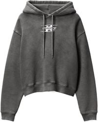 Alexander Wang - T By Blade Logo Embossed Hoodie - Lyst