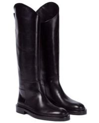 Jil Sander - Leather Riding Boots - Lyst