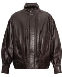 Arma - Long-Sleeve Leather Jacket - Lyst