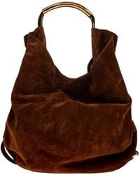 Moschino - Large Handle Me Suede Tote Bag - Lyst