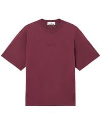 Stone Island - Regular-Fit Short-Sleeve T-Shirt With Logo Embroidery - Lyst