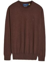 Polo Ralph Lauren - Logo Embroidered Crewneck Jumper - Lyst