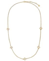 Fendi - Ff Crystal Pendant Necklace - Lyst