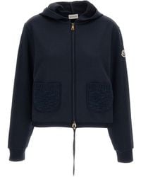 Moncler - Logo Patch Zip-Up Cardigan - Lyst