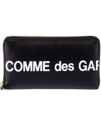 Comme des Garçons - Comme Des Garçons Wallet Zip Around Logo Wallet - Lyst