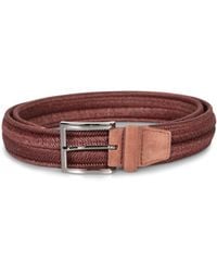 Orciani - Buckle Woven Belt - Lyst