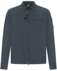 C.P. Company - Logo Detail Casual Jacket - Lyst