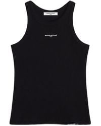 Maison Kitsuné - Maison Kitsuné Logo Ribbed Tank Top - Lyst
