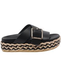 Paloma Barceló - Paloma Barceló Round Toe Sandals - Lyst