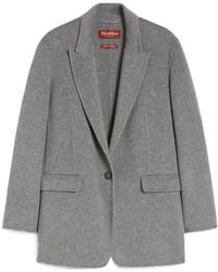 Max Mara - Wool And Silk Double-Cloth Blazer - Lyst