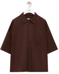 Loewe - X Paula's Ibiza Anagram-Embroidered Short-Sleeve Shirt - Lyst