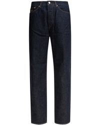 Stussy - Stüssy Mid Rise Straight Leg Jeans - Lyst
