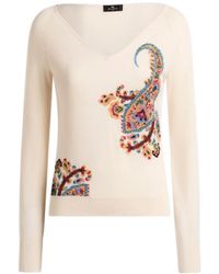 Etro - Paisley-Motif Long-Sleeved T-Shirt - Lyst